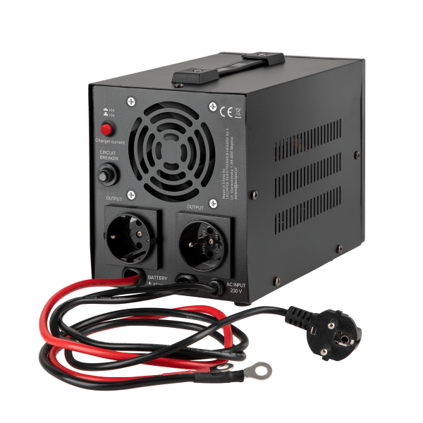 Zasilacz Awaryjny Rebel POWER-800 - przetwornica z czystym przebiegiem sinusoidalnym i funkcją ładowania 12V 230V 800VA/500W