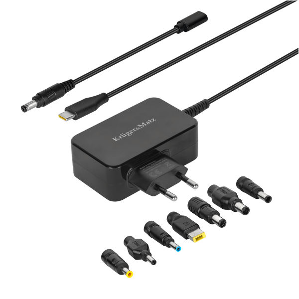 Zasilacz uniwersalny Kruger&Matz 65W z funkcją Power Delivery 7 końcówek