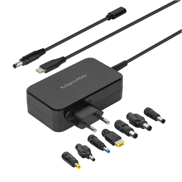 Zasilacz uniwersalny Kruger&Matz 90W z funkcją Power Delivery 7 końcówek