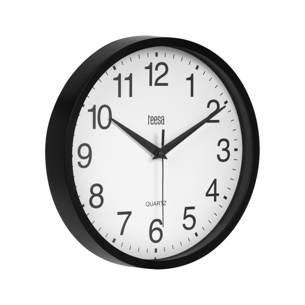 Zegar ścienny 25 cm czarny