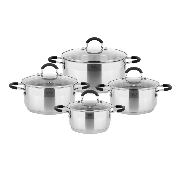 Zestaw garnków 8 elementów TEESA COOK EXPERT PRIME