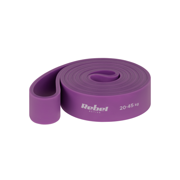 Zestaw gum do ćwiczeń lateksowy - Power Band PLs-2, 4-45 kg, 4 gumy, REBEL ACTIVE