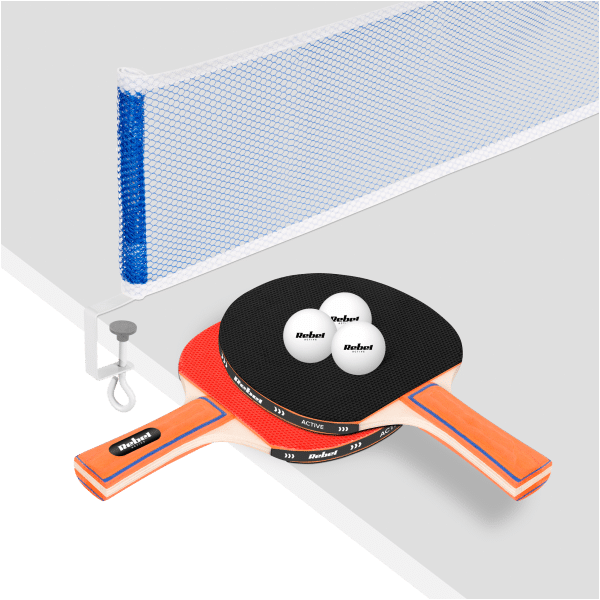 Zestaw rakietek do tenisa stołowego z siatką REBEL ACTIVE