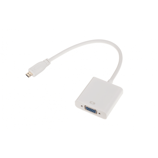 Złącze adapter wtyk MICRO HDMI - gniazdo VGA +AUDIO