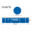 Basen stelażowy AVENLI okrągły 427x84 zestaw