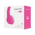 Bezprzewodowe słuchawki nauszne dla dzieci Kruger&Matz model Street Kids , kolor różowy