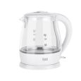 Czajnik elektryczny TEESA, szklany, 1630 W, biały, 1 L