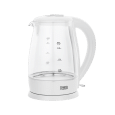 Czajnik elektryczny TEESA, szklany, 2200 W, biały, 1,7 L