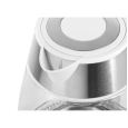 Czajnik elektryczny TEESA, szklany + inox, 2200 W, biały, 1,7 L