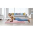 Domowy zestaw do pilates, wielofunkcyjny przyrząd do ćwiczeń fitness 9 w 1, kolor różowy