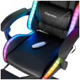 Fotel gamingowy Kruger&Matz GX-150 Czarny LED 7-punktowy masaż