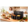 Frytkownica beztłuszczowa TEESA AIR FRYER DUAL POT XXL 8L 2700W