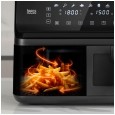 Frytkownica beztłuszczowa TEESA AIR FRYER DUAL POT XXL 8L 2700W