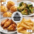 Frytkownica beztłuszczowa TEESA GLASS AIR FRYER 4L, 1,5 L, 1500W