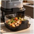 Frytkownica beztłuszczowa TEESA GLASS AIR FRYER 4L, 1,5 L, 1500W