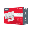 Gniazdo sieciowe Rebel sterowane pilotem (1+3)