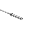 Gryf olimpijski prosty 50 mm z łożyskami, sztanga olimpijska z łożyskami 150cm 12.5kg REBEL ACTIVE