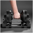 Hantel żeliwny regulowany automat 24 kg, skok co 1kg, REBEL ACTIVE