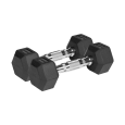 Hantle żeliwne gumowane HEX 2x2.5 kg REBEL ACTIVE