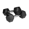 Hantle żeliwne gumowane HEX 2x6 kg REBEL ACTIVE