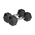 Hantle żeliwne gumowane HEX 2x6 kg REBEL ACTIVE