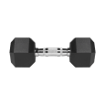 Hantle żeliwne gumowane HEX 2x7.5 kg REBEL ACTIVE