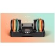 Hantle żeliwne regulowane automatycznie, zestaw 2x10 kg, skok co 1kg, REBEL ACTIVE
