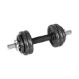Hantle żeliwne regulowane w walizce z gryfem, zestaw 15kg REBEL ACTIVE