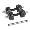 Hantle żeliwne regulowane w walizce z gryfem, zestaw 15kg REBEL ACTIVE