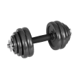 Hantle żeliwne regulowane w walizce z gryfem, zestaw 30kg REBEL ACTIVE