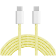 Kabel USB typu C - USB typu C 60 W 1,5 m żółty Kruger&Matz Basic