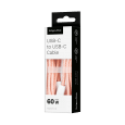Kabel USB typu C - USB typu C 60 W 1 m różowy Kruger&Matz Basic