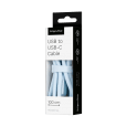 Kabel USB - USB typu C 1 m silikonowy niebieski Kruger&Matz Basic