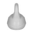 Kettlebell bitumiczny 24 kg szary REBEL ACTIVE