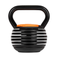 Kettlebell żeliwny automatyczny regulowany 9 kg, REBEL ACTIVE