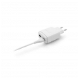 Ładowarka sieciowa dual USB + kabel Typu C 2400 mA