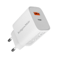 Ładowarka sieciowa Kruger&Matz GaN dual USB z funkcją Power Delivery i Quick Charge