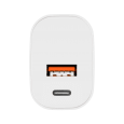 Ładowarka sieciowa Kruger&Matz GaN dual USB z funkcją Power Delivery i Quick Charge
