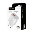 Ładowarka sieciowa Kruger&Matz GaN dual USB z funkcją Power Delivery i Quick Charge