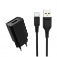 Ładowarka sieciowa USB + kabel USB typu C 2400 mA 12 W
