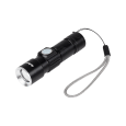 Latarka aluminiowa 3W Rebel (ZOOM, wtyk USB)