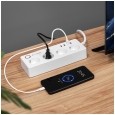 Listwa sieciowa Kruger&Matz 4 gniazda typu niemieckiego i 4xUSB 2100 mA Connect P6 Tuya