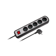 Listwa zasilajaca Rebel 5 gniazd z przełącznikiem, 5m (3x1,5mm)