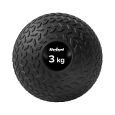 Mała piłka lekarska do ćwiczeń rehabilitacyjna Slam Ball 23cm 3kg, REBEL ACTIVE