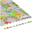 Mata edukacyjna dla dzieci, puzzle 120 x 120 cm, samochody
