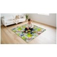 Mata edukacyjna dla dzieci, puzzle 120 x 120 cm, samochody