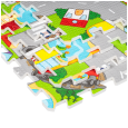 Mata edukacyjna dla dzieci, puzzle 120 x 120 cm, samochody