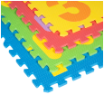 Mata edukacyjna dla dzieci, puzzle 180 x 180 cm, alfabet