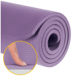 Mata gimnastyczna do ćwiczeń joga, pilates, fitness, 183x61cm, grubość 1.5cm, materiał NBR, fioletowa, REBEL ACTIVE