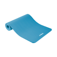 Mata gimnastyczna do ćwiczeń joga, pilates, fitness, 183x61cm, grubość 1.5cm, materiał NBR, niebieska, REBEL ACTIVE